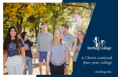 7 people standing on a sidewalk looking at the camera