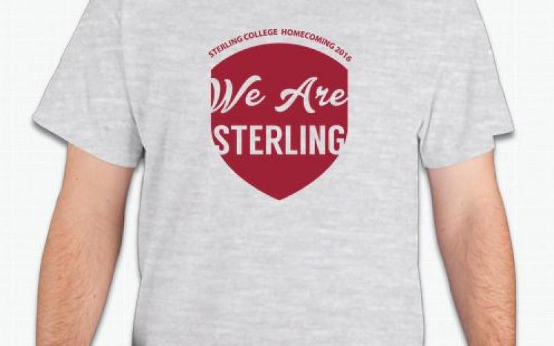 "We Are Sterling" Homecoming 2016 T-Shirt. Details: Heather gray with red imprint.