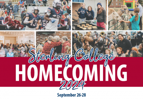 Graphic for Homecoming featuring a collage of photos of from Homecoming